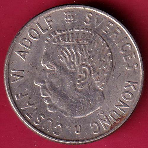 Sweden 2 Kronor – Gustaf VI Adolf 1970 –@HUB4578