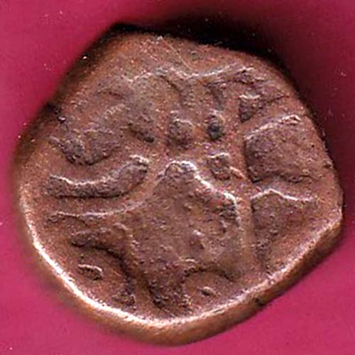 MUGHALS AURANGZEB Machlipattan COPPER PAISA COIN–@HUB4547