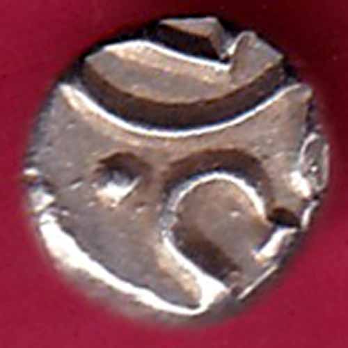 TRAVANCORE STATE RAJARAM VERMA IV SILVER CHUKRAM COIN :- S2609