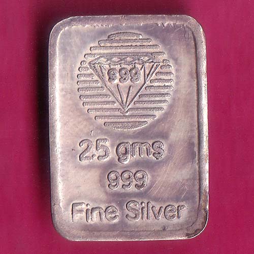 silver bar Weight – 2.43 gm 999 fine silver -VA766