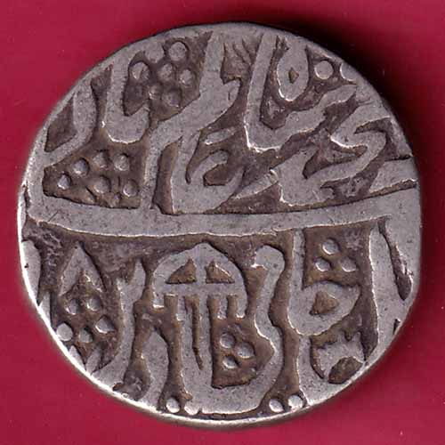 Rohilakhand ,Qasba panipat,Ino shahalam-ii SWASTIKA & UMBRELLA silver rupee - S1418