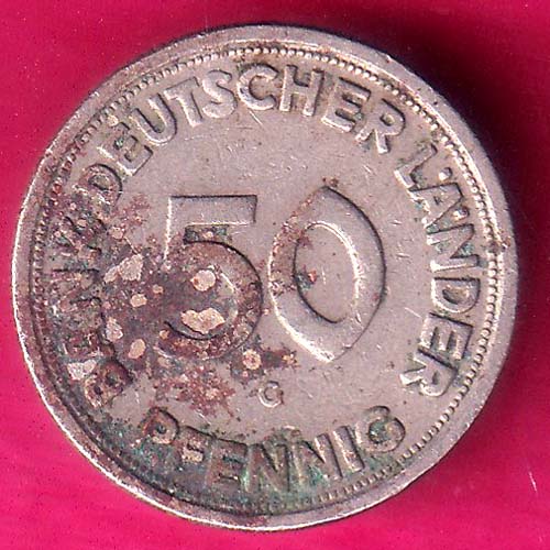 Germany 50 Pfennigs A woman planting an oak 1989 –@HUB3450