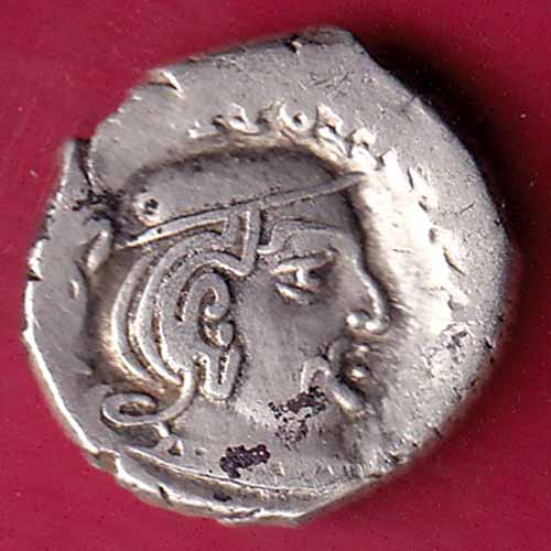 Ancient India Kshtrap Dynasty Kings Portrait Silver Coin :- S2283