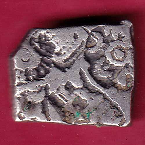 ANCIENT INDIA MAURYAN PERIOD MAGADH DYNASTY SILVER PUNCHMARK COIN  – S1988