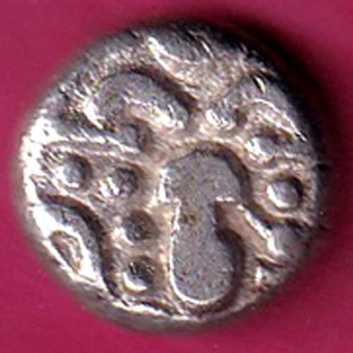 ANCIENT INDIA GADHAYA DYNASTY KING PORTRAIT COIN–@HUB4588