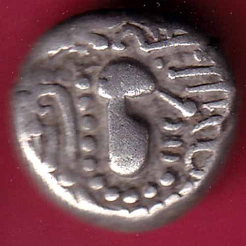 ANCIENT INDIA GADHAYA DYNASTY KING PORTRAIT COIN - S1687