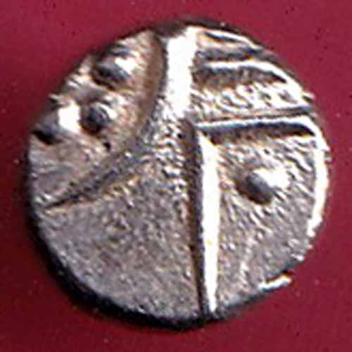 TRAVANCOR STATE RAJARAM VERMA IV SILVER CHUKRAM COIN  - S1613