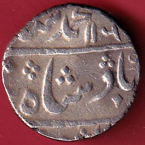 Mughals ry 3 Muhmadshah Mumbai Mint One Rupee Silver Coin :- OO2937