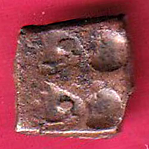 ancient cetral india copper punchmark ujjainy symbols on coin– OO2266