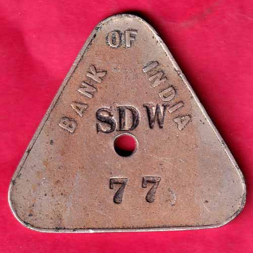Bank Token :- Bank Of India SDW (77) - S1649