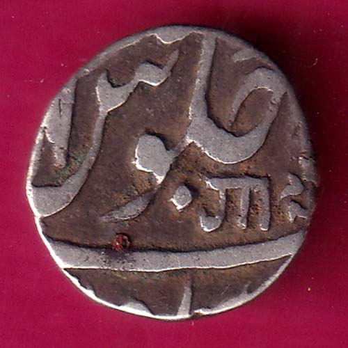 Maratha conf. Ankushi Mark Shah Aalam II Nagri “ga” Ahmedabad Mint Half Rupee Silver coin–@HUB4418
