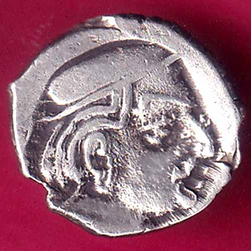 ANCIENT INDIA KSHATRAP DYNASTY KING PORTRAIT RARE SILVER COIN-OO663