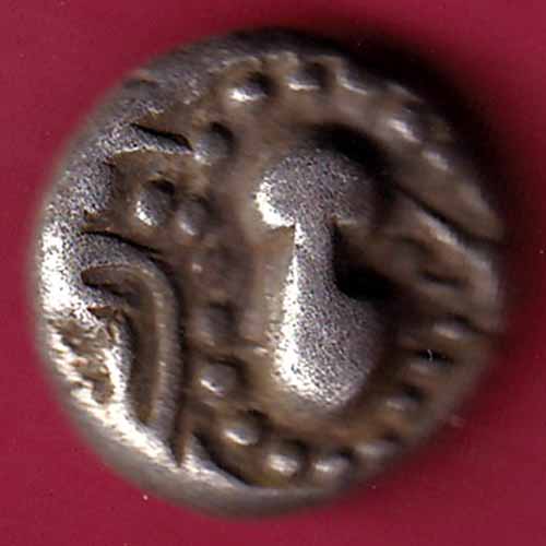 ANCIENT INDIA GADHAYA DYNASTY KING PORTRAIT COIN –@HUB1606