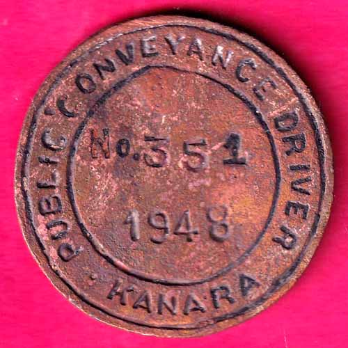 PUBLIC CONVEYANCE DRIVER - KANARA TOKEN :- OO531
