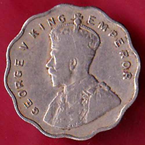 BRITISH INDIA 1934 GEORGE VI 1 ANNA COIN -VA273