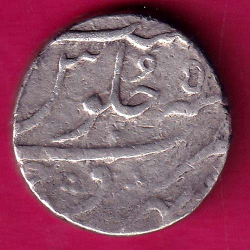 NAWAB OF BHARUCH JAHANGIR II RY5 BARUCH MINT ONE RUPEE:- OO437