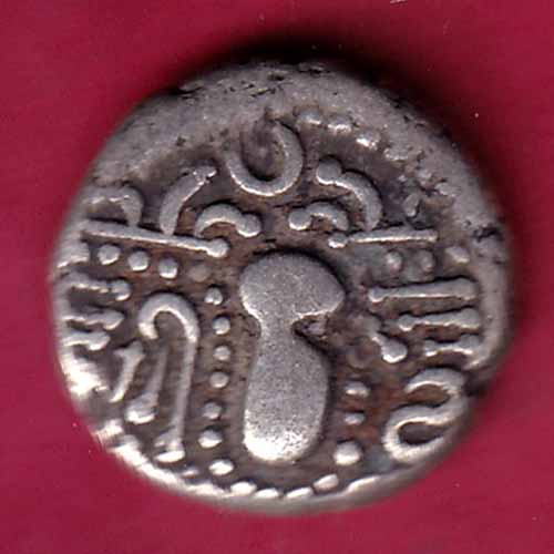 ANCIENT INDIA GADHAYA DYNASTY KING PORTRAIT COIN–@HUB1753