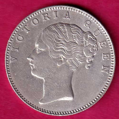 East India Company 1840 Queen Victoria facing left continuos legend 1 rupee-GB74