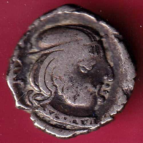 ANCIENT INDIA KSHATRAP DYNASTY KING PORTRAIT SILVER COIN - S1702