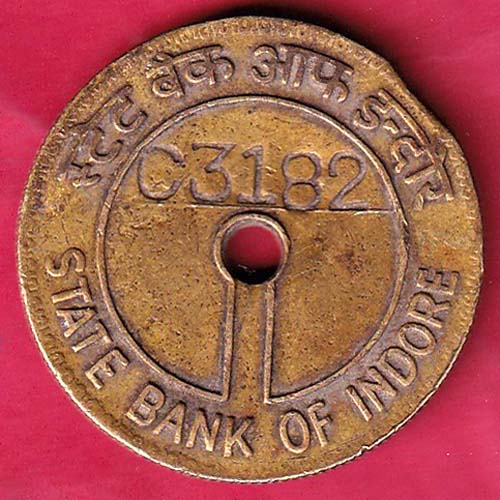 Bank token : State bank of Indore - C 3182
