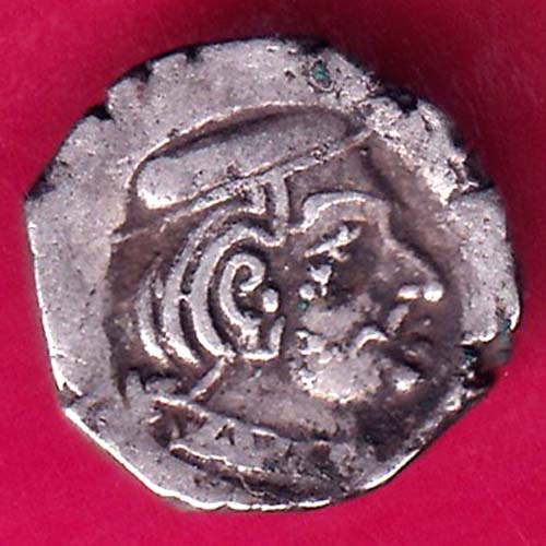 ANCIENT INDIA KSHATRAP DYNASTY KINGS PORTRAIT RARE SILVER COIN :- OO373