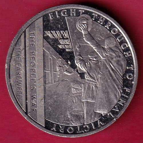 ELIZABETH II D.G. REGINA GIBRALTAR 2021 HALF CROWN  :- S2151