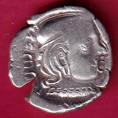 Ancient India Kshtrap Dynasty Kings Portrait Silver Coin–@HUB2268