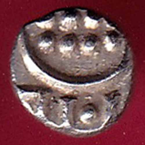 TRAVANCOR STATE RAJARAM VERMA IV SILVER CHUKRAM COIN - S1434