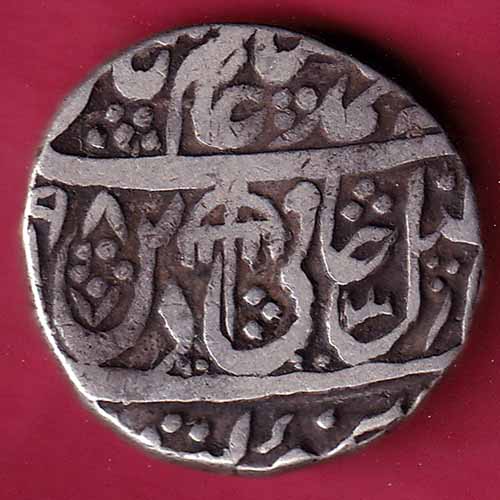 Rohilakhand ,Qasba panipat,Ino shahalam-ii SWASTIKA & UMBRELLA silver rupee –@HUB2305
