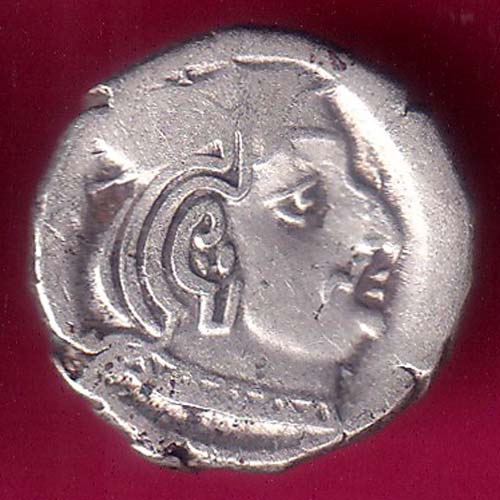 ANCIENT INDIA KSHATRAP DYNASTY KINGS PORTRAIT RARE SILVER COIN  :- OO1306