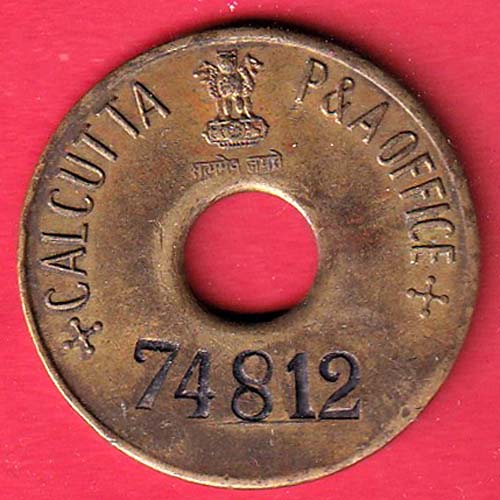 Token : Calcutta P & A office 74812  –oo5607