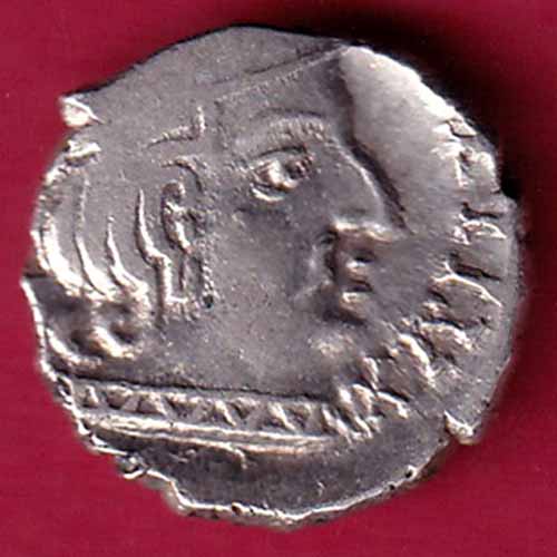 ANCIENT INDIA KSHATRAP DYNASTY KINGS PORTRAIT RARE SILVER COIN :- S2433