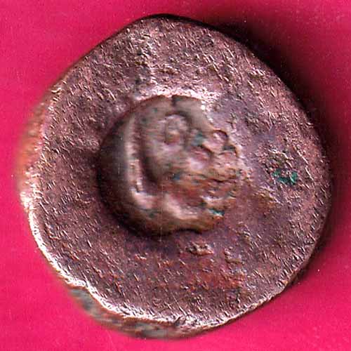Cambay State Jafarali khanji Shah “Counter Mark” One Paisa Rare coin :- OO409