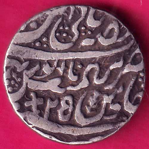 Rohilakhand , RY25 Qasba panipat,Ino shahalam-ii SWASTIKA & UMBRELLA silver :- OO713