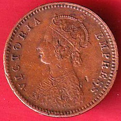 british india 1897 victoria empress 1/12 annas copper coin – oo5850