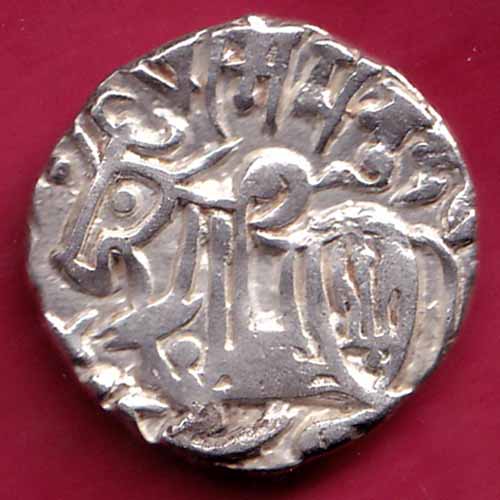 Hindushahia, kabul n gandhara silver drachma horseman n bill type coin :- S2431