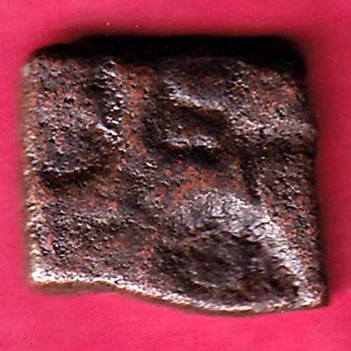 Copper Punch Mark from Ujjaini Region Mauryan Period 250-100 BC Mahakal Type :- S2566