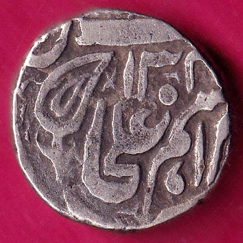 tonk state muhammad ibrahim ali khan one rupee silver coin:- OO278