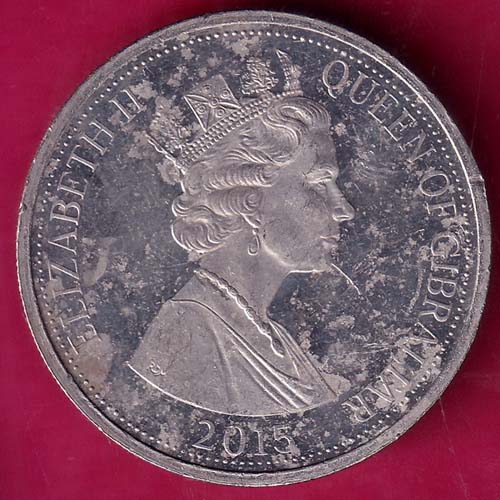 One Crown Coin Gibraltar 