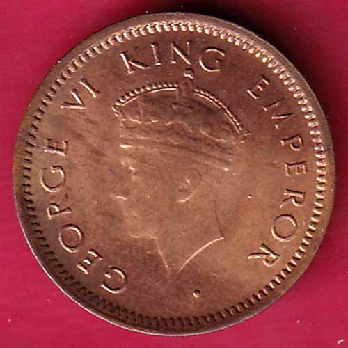 British India 1939 George VI 1/12 Anna  :- S2259