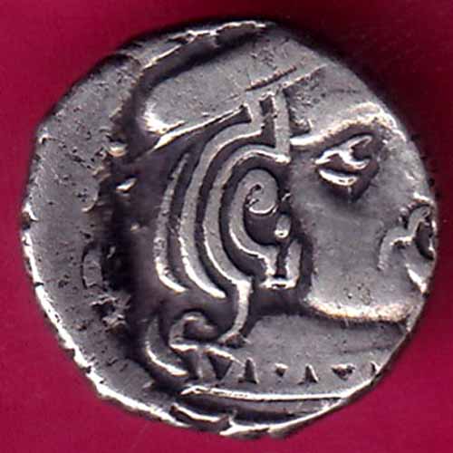 ANCIENT INDIA KSHATRAP DYNASTY KING PORTRAIT RARE SILVER COIN-OO650