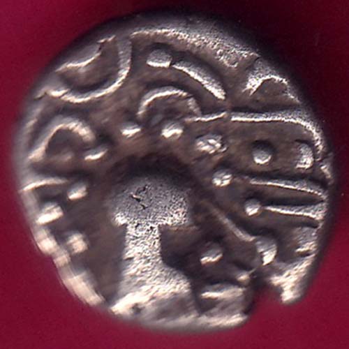 ANCIENT INDIA GADHAYA DYNASTY KING PORTRAIT COIN –@HUB2898