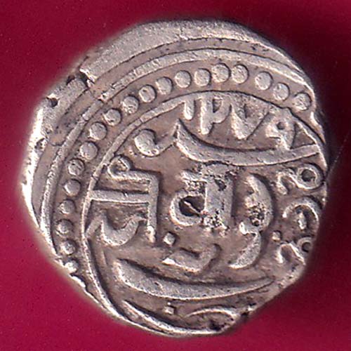 JUNAGADH STATE 1277 mahabat khan SHREE DIWAN ONE KORI RARE SILVER COIN :- OO1219