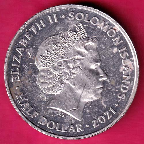 HALF DOLLAR 2021 ELIZABETH II - SOLOMON ISLANDS :- OO170