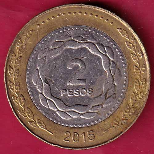 Argentina 2 Pesos 2015 –@HUB2304