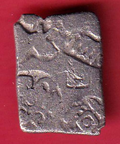 ANCIENT INDIA MAURYAN PERIOD ANIMAL STANDING MAGADH DYNASTY SILVER PUNCHMARK–OO5297
