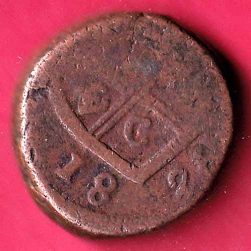 Bombay Presidency VEIC 1 Pice Copper Coin–@HUB2249