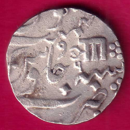 BARODA STATE AH 1224 Ry 4 AANAND RAO GAYAKWAD ONE RUPEE RARE SILVER COIN-OO621