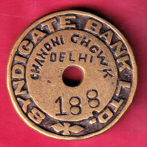 Bank Token : Syendicate Bank Ltd Chandni Chowk 188 –@HUB4496