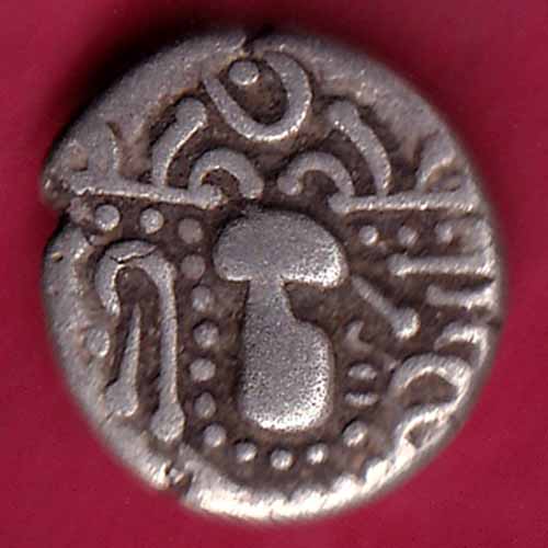 ANCIENT INDIA GADHAYA DYNASTY KING PORTRAIT COIN – S1058